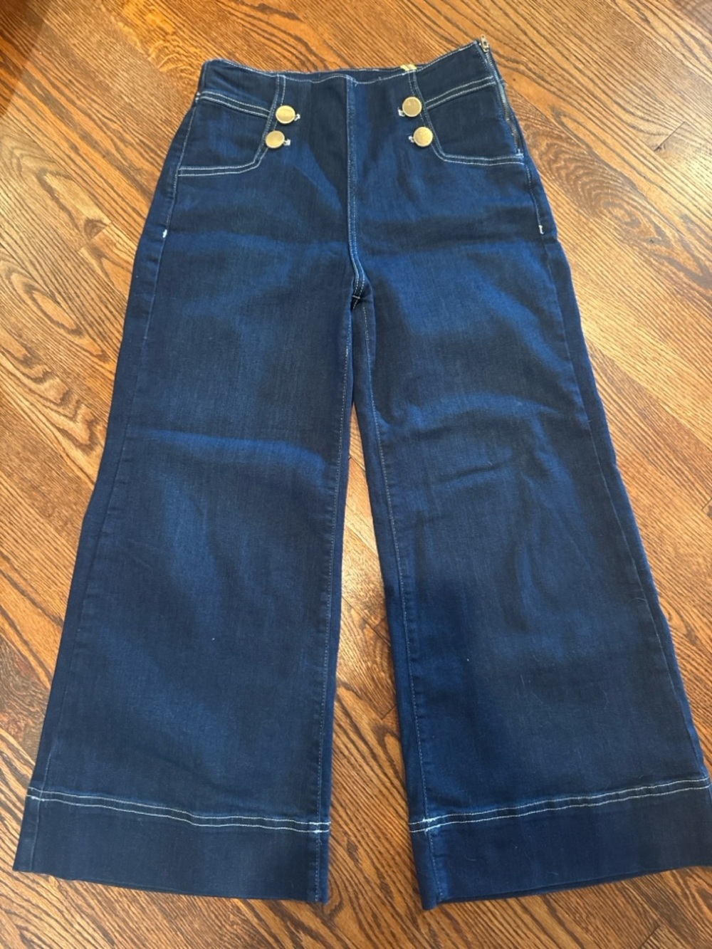 High-Rise Wide Leg Women’s Jeans - Dark Indigo